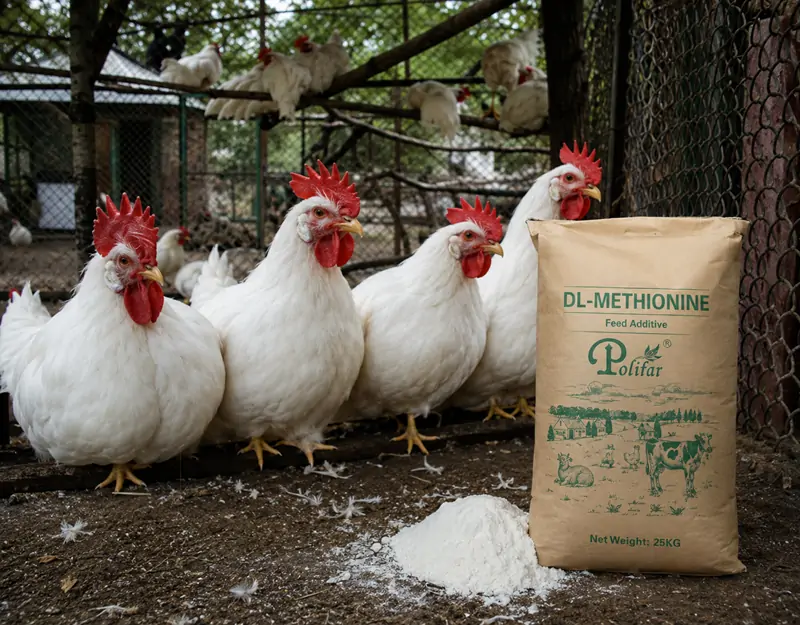 Methionine specially designed for poultry Methionin speziell für Geflügel