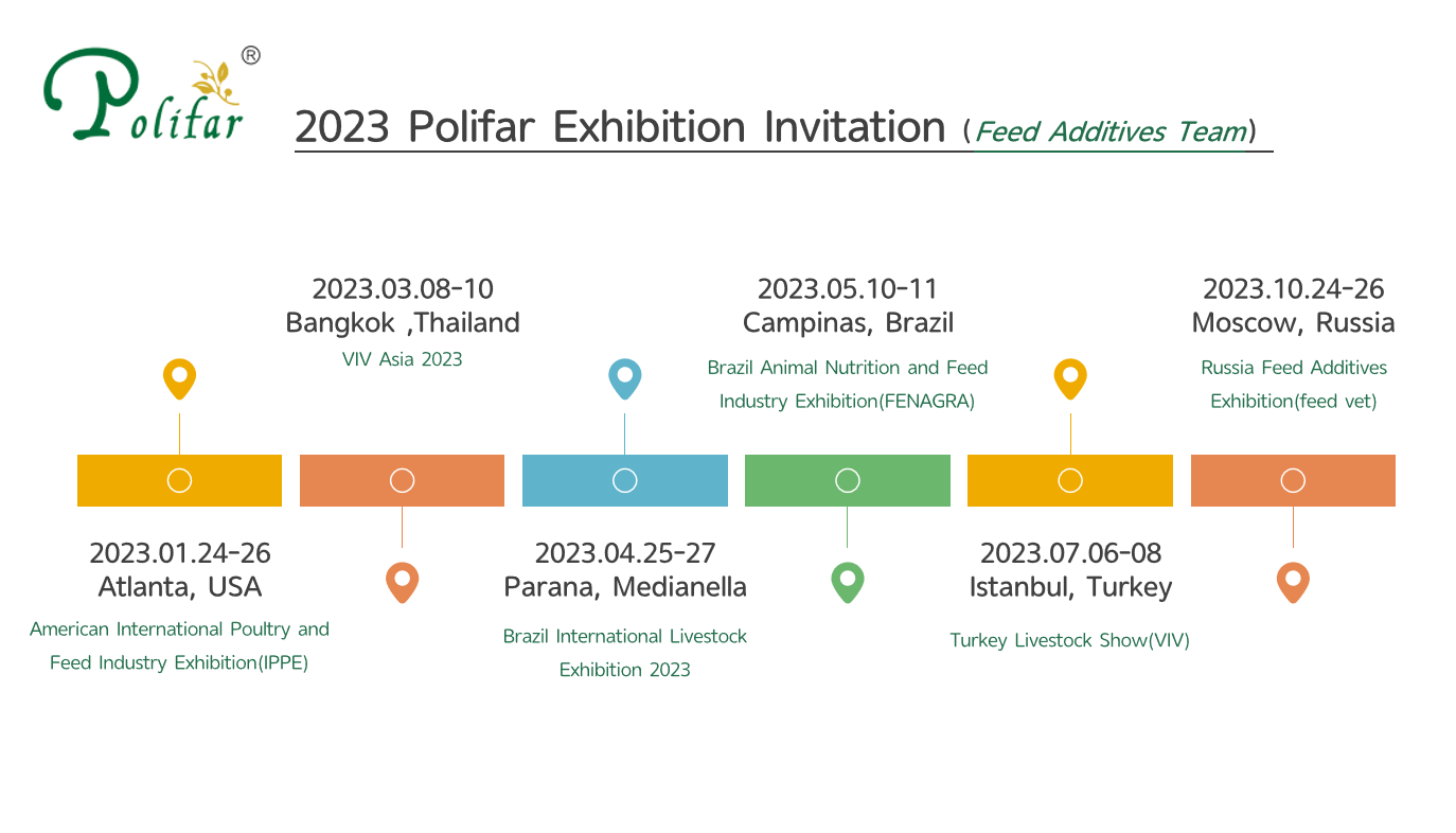 2023 Einladung der Polifar -Ausstellung vom Feed Additive -Team