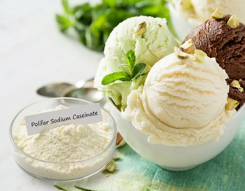 Verwendung von Natriumcaseinat in Eiscreme