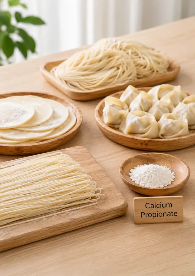 Calciumpropionat wird in Mehlprodukten verwendet